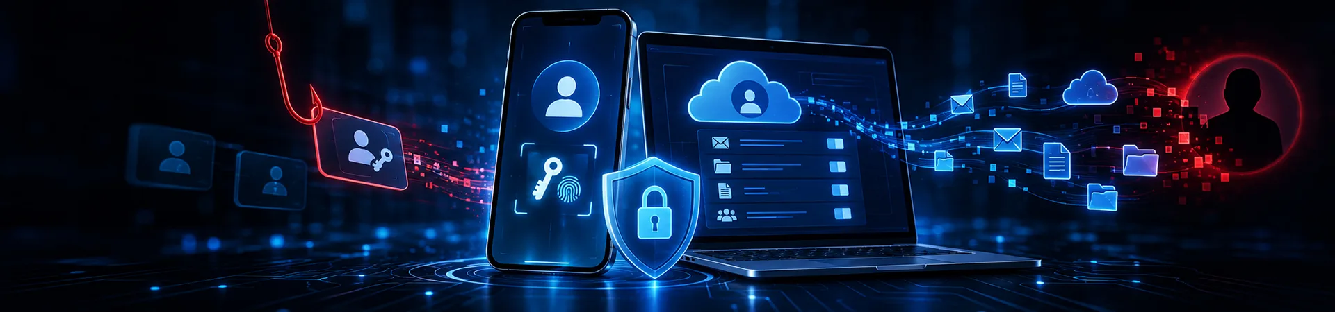 Trabajador recibiendo en su teléfono particular una llamada del falso soporte técnico que le pide reconfigurar su clave de acceso, mientras el atacante inscribe su propio método de verificación en la cuenta corporativa de Microsoft